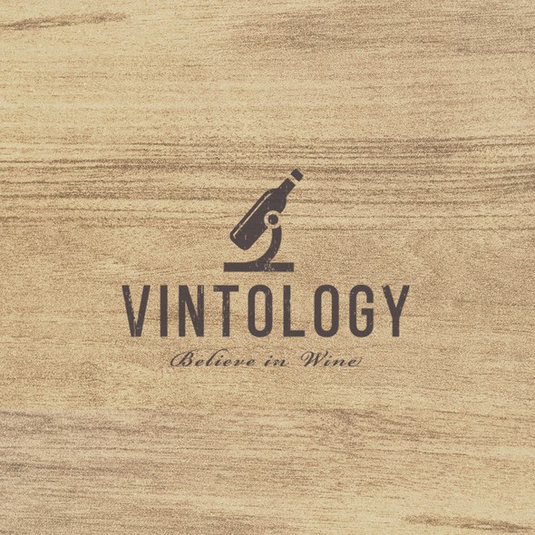 Microscope design with the title 'Vintology'