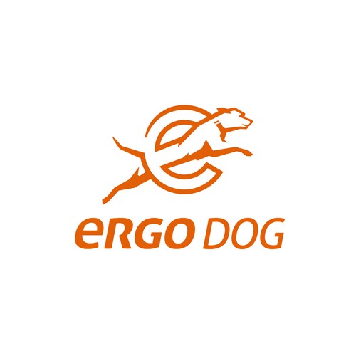 Energetic logo with the title 'Energetic and strong logo for dog products'