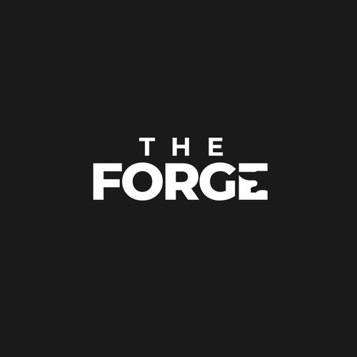 Forge logo with the title 'Bold logo for The Forge'