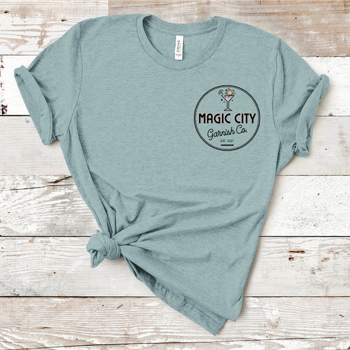 Bar design with the title 'Magic City Garnish Co. Logo Design'