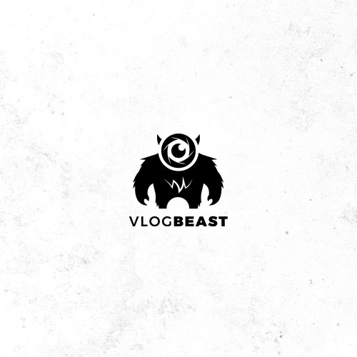 Vlog logo with the title 'Bold logo for vlogger equipment'