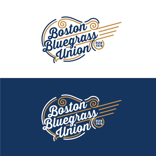 Script font design with the title 'Mandolin logo design'