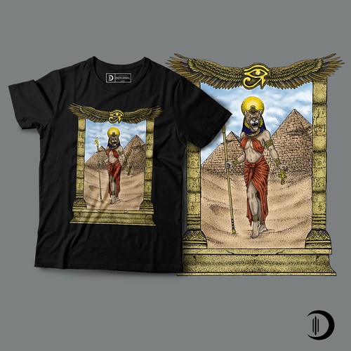 Egyptian design with the title 'SEKHMET'