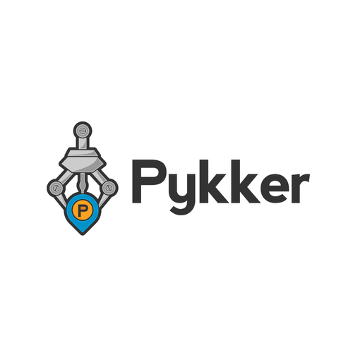 Location logo with the title 'pykker reward and location application'