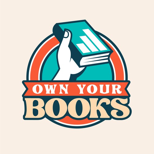 Bookkeeping logo with the title 'Logo design concept for Own Your Books'