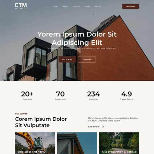 Premium website with the title 'CTM Enterprises'