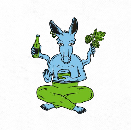 Colorful label with the title 'Label for French brewery.'