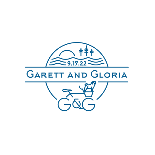 Pond logo with the title 'Modern logo for wedding'