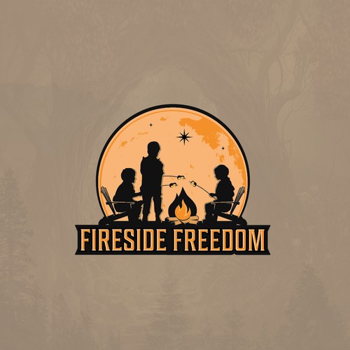 Boy logo with the title 'FIRESIDE FREEDOM'