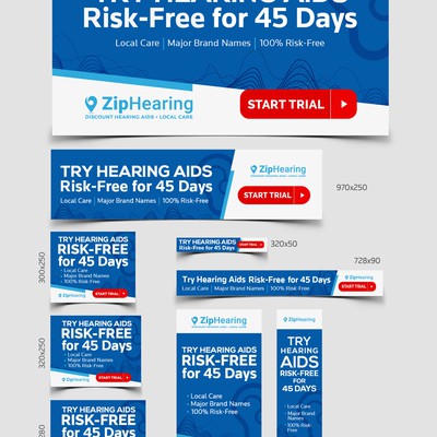 Banner Ads for Zip hearing
