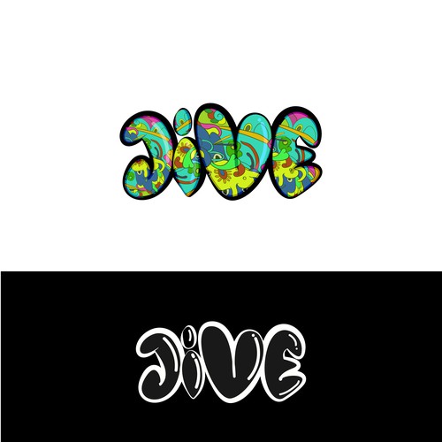 Doodle logo with the title 'Grafitty Logo for Jive'