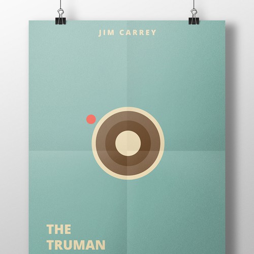 80s design with the title 'The Truman Show Poster'