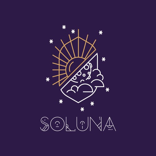 Magical logo with the title 'outline logo'