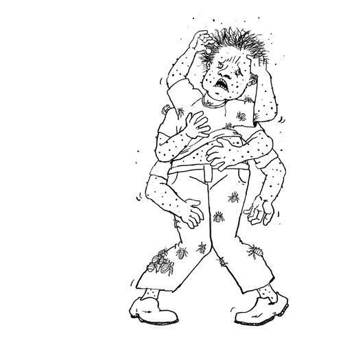 Line art illustration with the title 'Illustration'