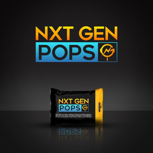 Lollipop logo with the title 'NXT GEN POPS Logo'