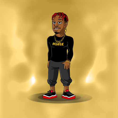 Cool artwork with the title 'PESO3X'