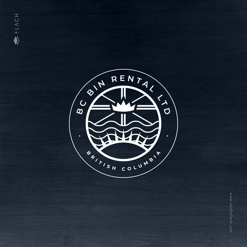 Stamp brand with the title 'British Columbia Bin Rental'