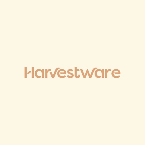 Contemporary logo with the title 'Harvestware Wordmark'
