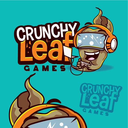 Mascot logo with the title 'Crunchy logo mascot'