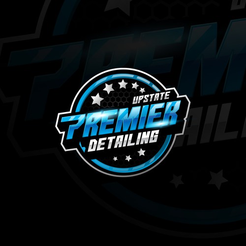 Car painting logo with the title 'Upstate Premier Detailing'