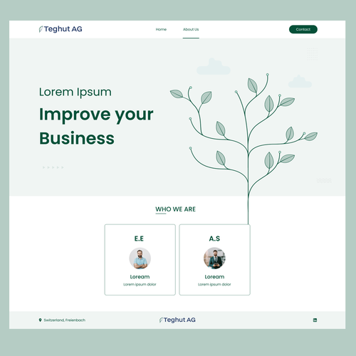 Computer website with the title 'Software Website Design'