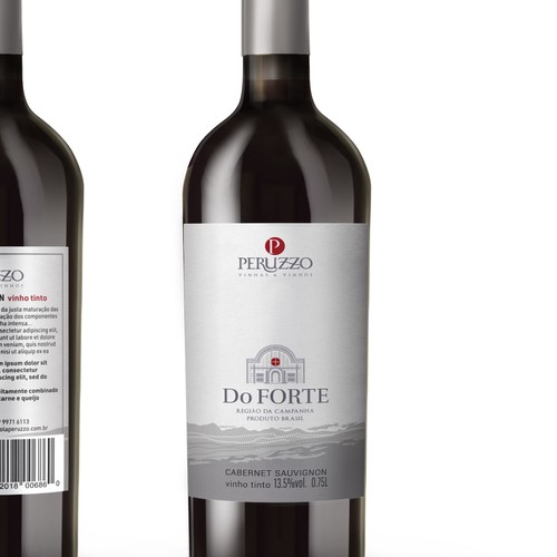 Product label with the title 'Premium Wine label'