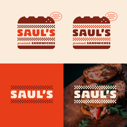 Sandwich design with the title 'SAUL'S'