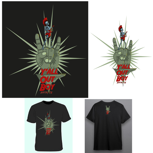 Rock t-shirt with the title 'Skull Rock 04'