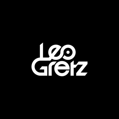 Electronic music logo with the title 'Leo Gretz Logo Design'