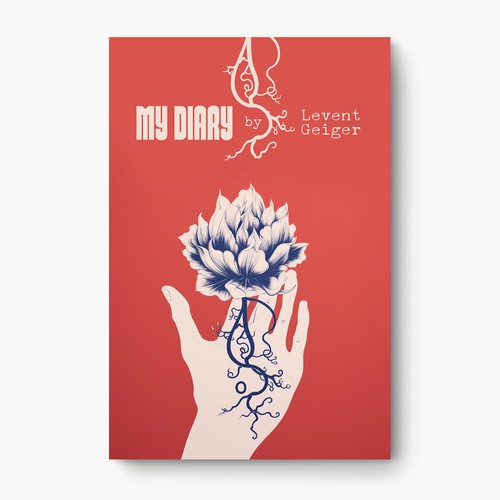 Artsy book cover with the title 'My Diary'