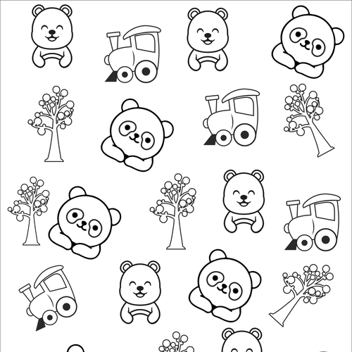 PDF design with the title 'Both Front and back cover page design with black and blue color, for plybag! '