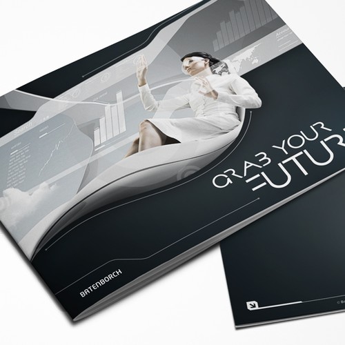 Shape design with the title 'Creative Futuristic Minds Wanted for The World's Best Headhunter in Marketing.'