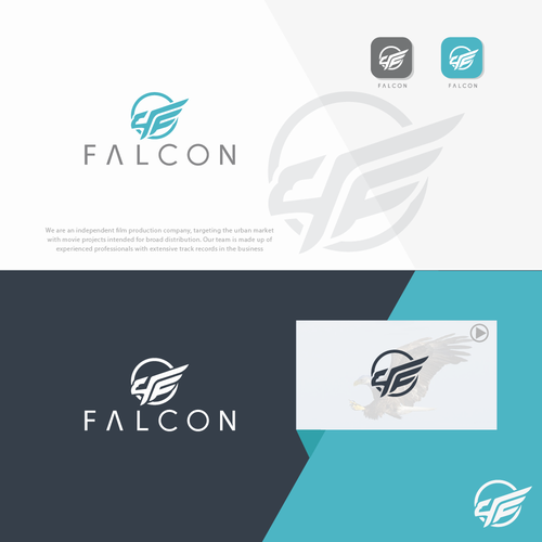 Eagle brand with the title 'lettermark logo cconcept'