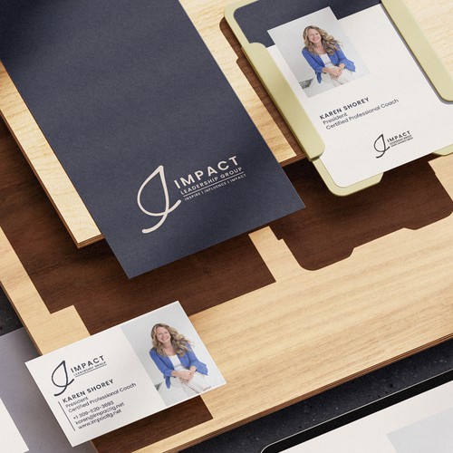 Consulting brand with the title 'Logo, stationery and social media templates for a professional coach'