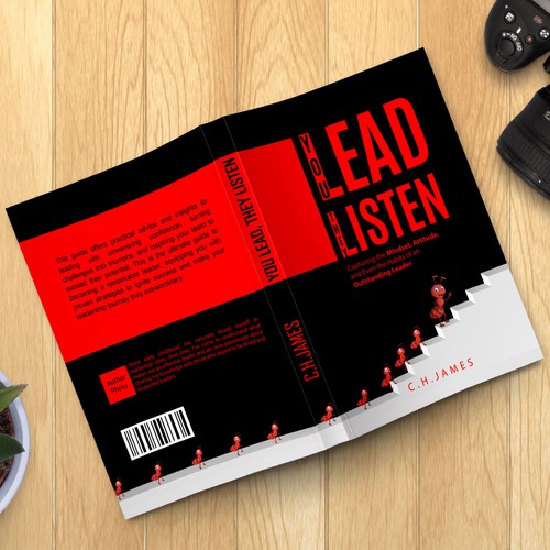 Lead design with the title 'You Lead, They Listen Book Cover'