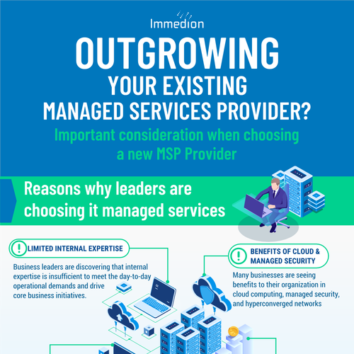 Inkscape design with the title 'Infographic "Outgrowing your manager services provider"'