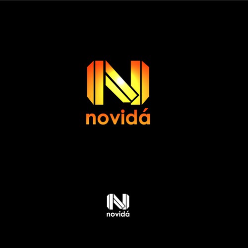 Brick design with the title 'novidá'