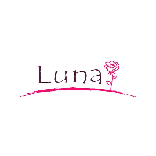Luna logo with the title 'Rose on the moom'