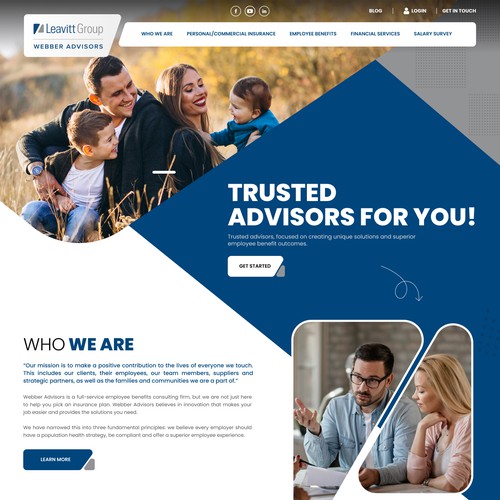 Agency website with the title 'Consulting firm'