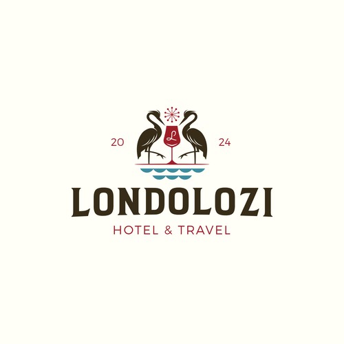 Hotel brand with the title 'Londolozi Logo Design'