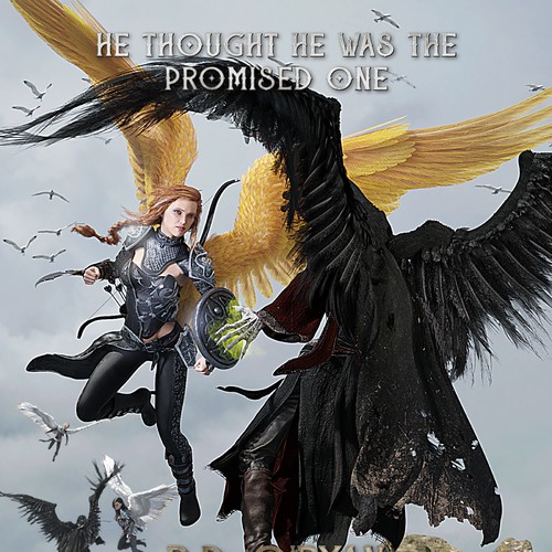 Fantasy design with the title 'Winning concept for fantasy book'