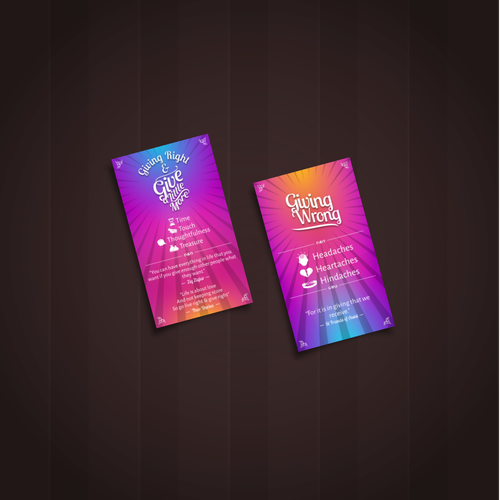 Gift card design with the title 'Gift Card Design'