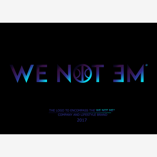 Activity design with the title 'Logo for the "We Not Me®" company and lifestyle brand.'