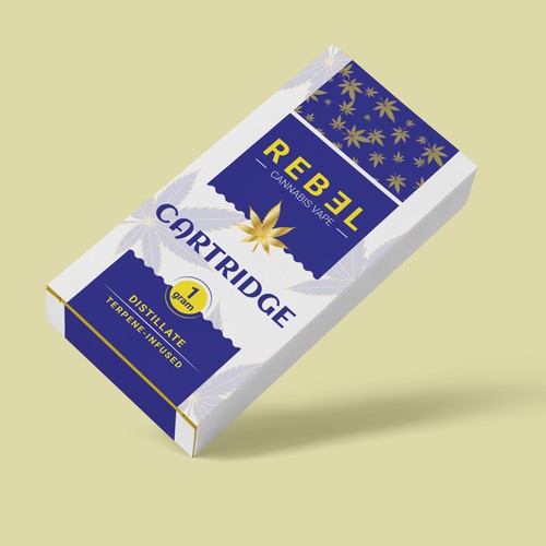 Cannabis label with the title 'Cannabis Vape'