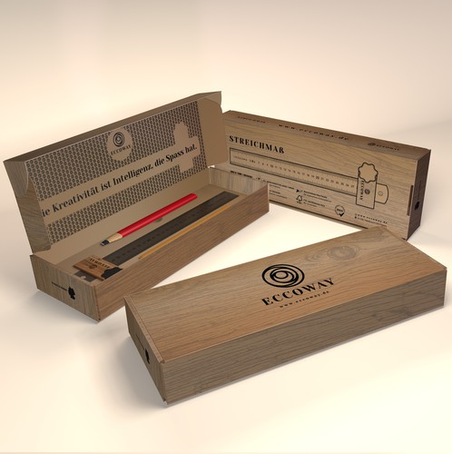 Industrial packaging with the title 'Package Design'