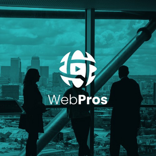 Online course logo with the title 'Web video meeting and web video marketing logo'