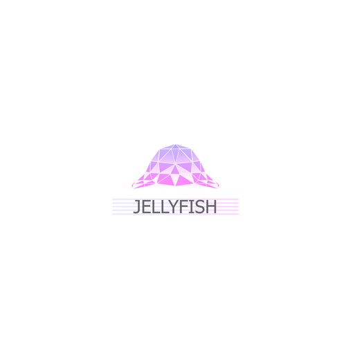 Jellyfish design with the title 'Jellyfish: Logo for a music company'
