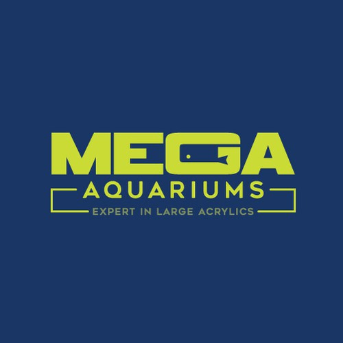 Aquarium design with the title 'Mega Aquarium'