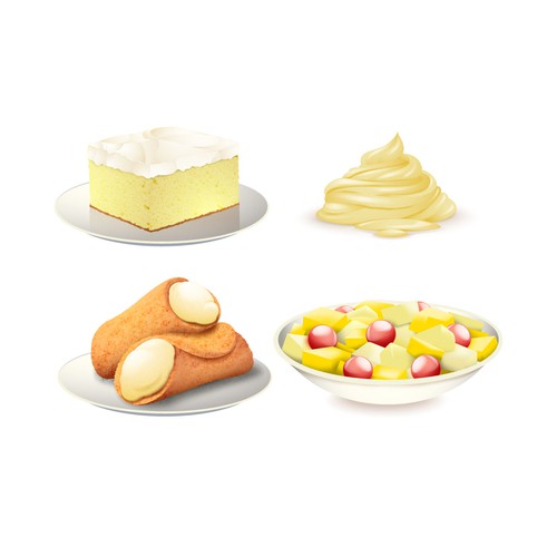 Food and drink artwork with the title 'Illustration for Food Specialist Website'