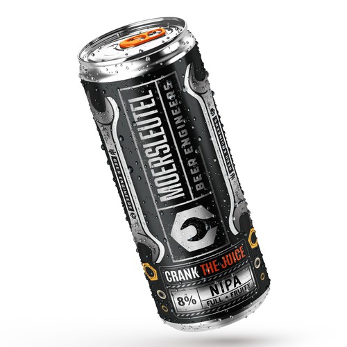 Juice packaging with the title 'Label Template for Dutch craft Brewery.'